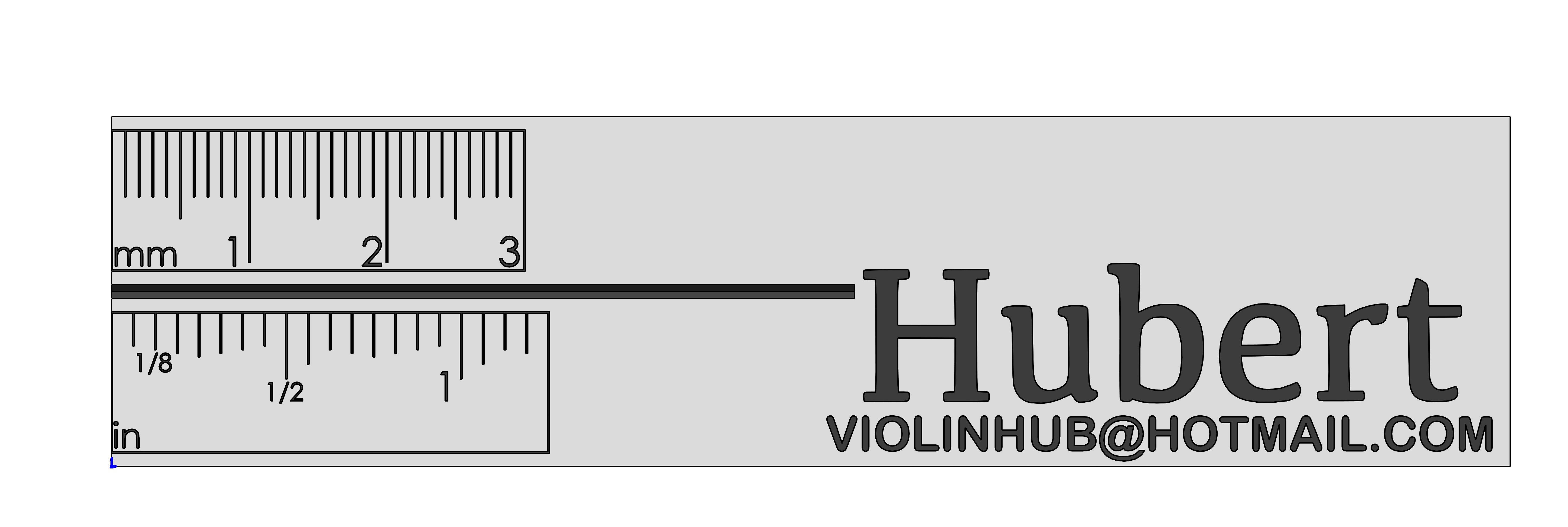 H-Z100 SOUNDPOST POSITION RULER | Hubert Lutherie Tools