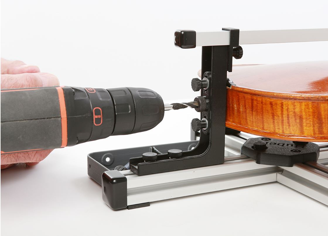 Button Hole Helper H-A107 END BUTTON HOLE DRILLING TOOL | Hubert Lutherie Tools